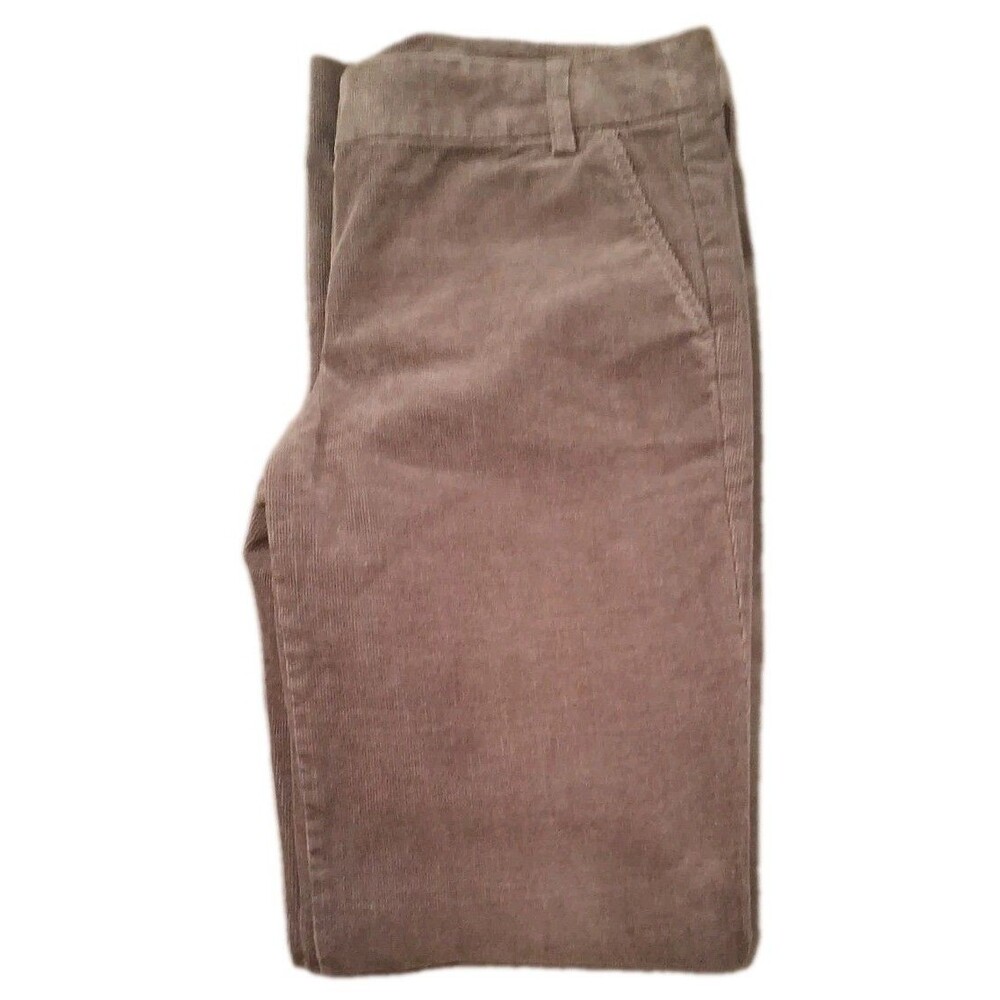 J. Crew Women's Taupe Corduroy Pants City Fit Size 6 Mid Rise Straight - Picture 7 of 16